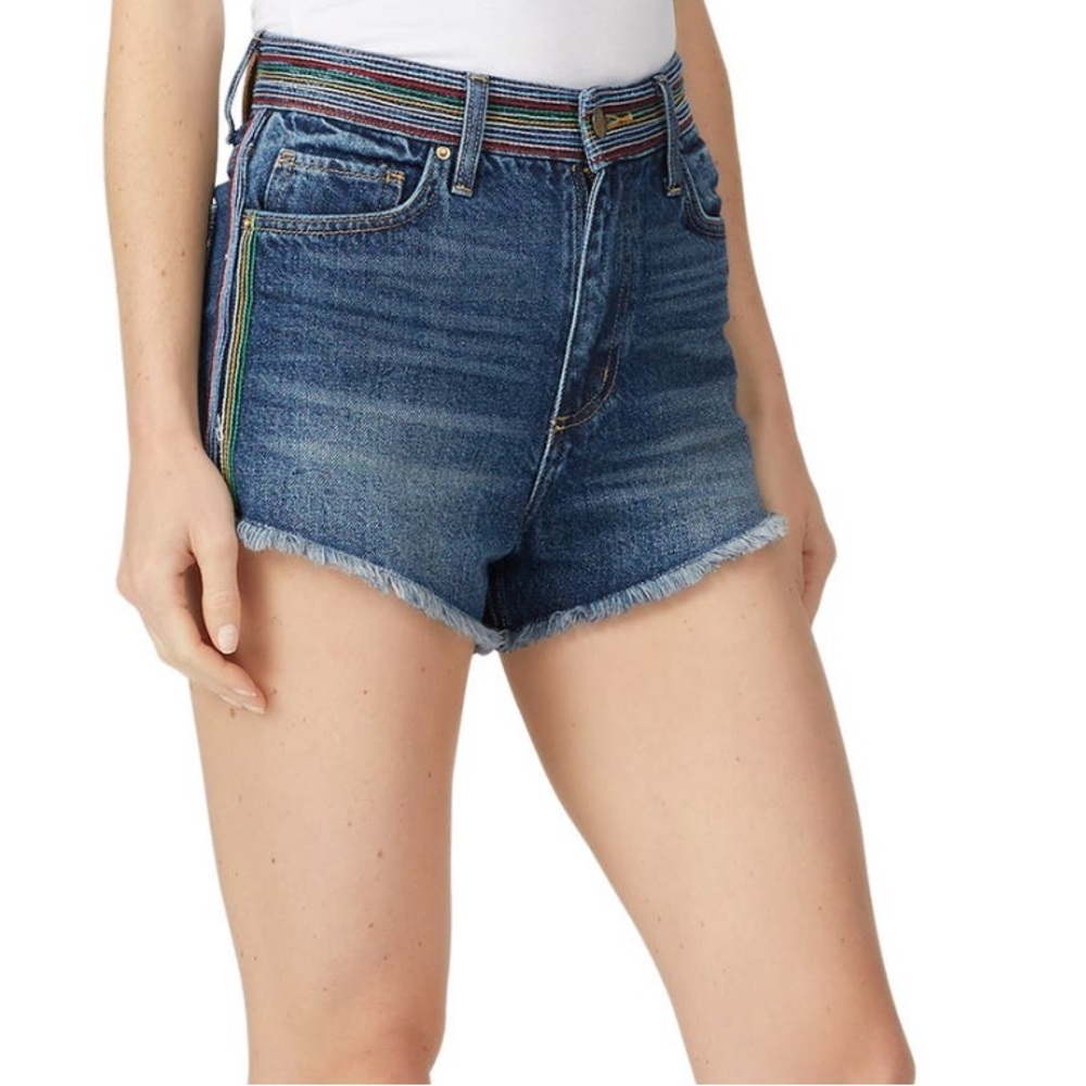 Lee rainbow trimmed “vintage” cutoffs